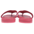 Chanel Enamel Leather Sandals Pink — view 3