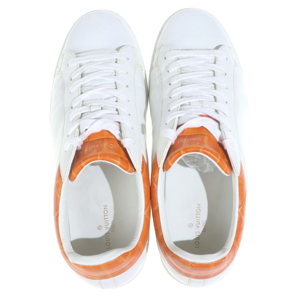Louis Vuitton Luxembourg Line Sneakers Leather Low Cut White — view 4