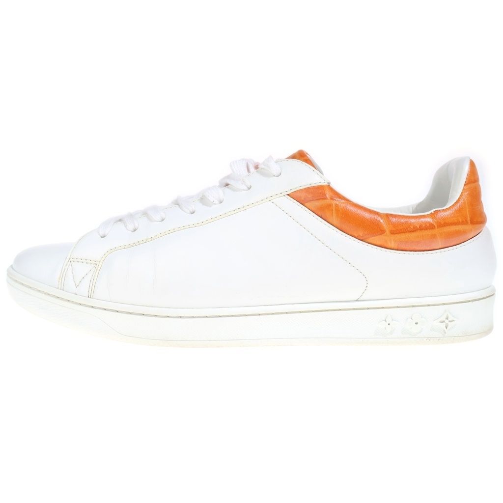 Louis Vuitton Luxembourg Line Sneakers Leather Low Cut White