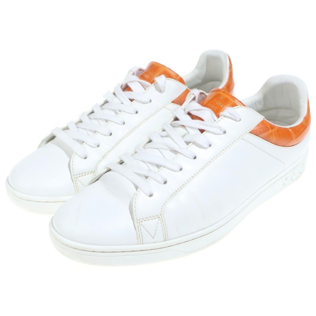 Louis Vuitton Luxembourg Line Sneakers Leather Low Cut White — view 2