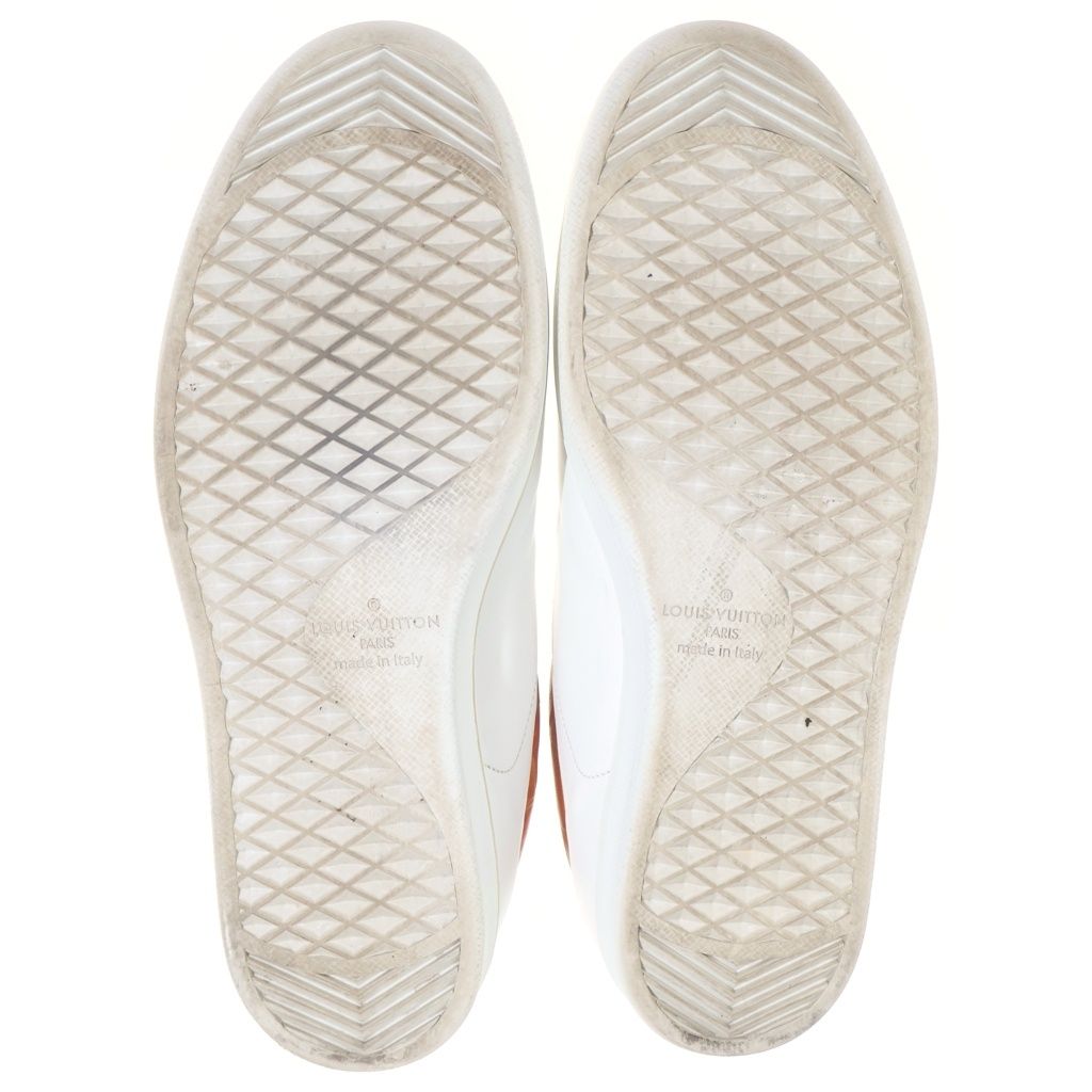 Louis Vuitton Luxembourg Line Sneakers Leather Low Cut White — view 5