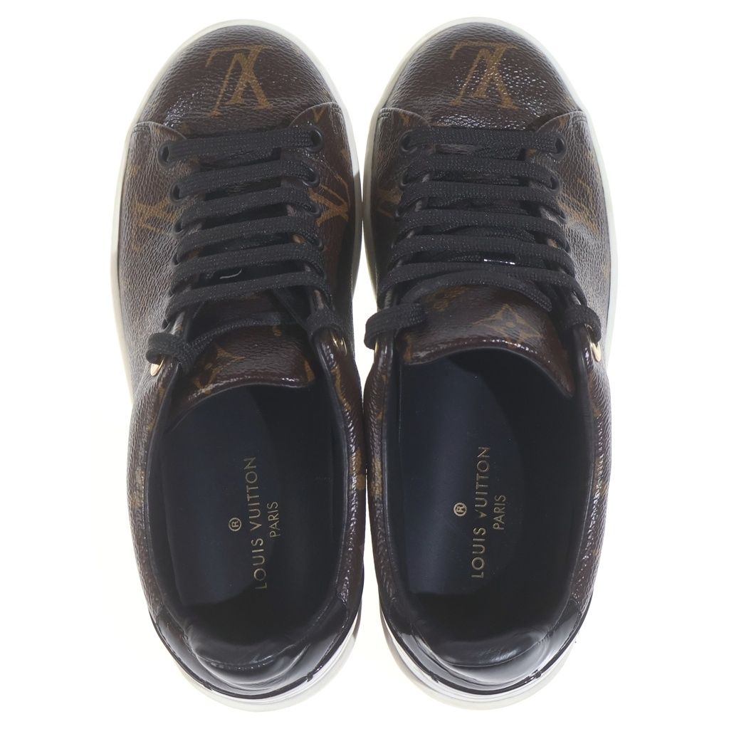 Louis Vuitton Front Row Line Sneaker Patent Monogram Canvas Row Low — view 4