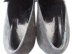 Hermes Loafers Suede Round Studded Shoes 36.5 Black — view 6