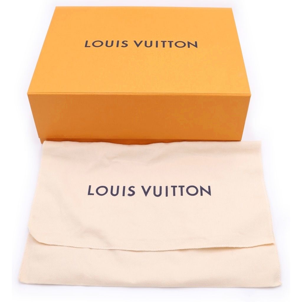 Louis Vuitton Lockme Mini Leather Chain 2-Way Shoulder Bag Beige Gray — view 8
