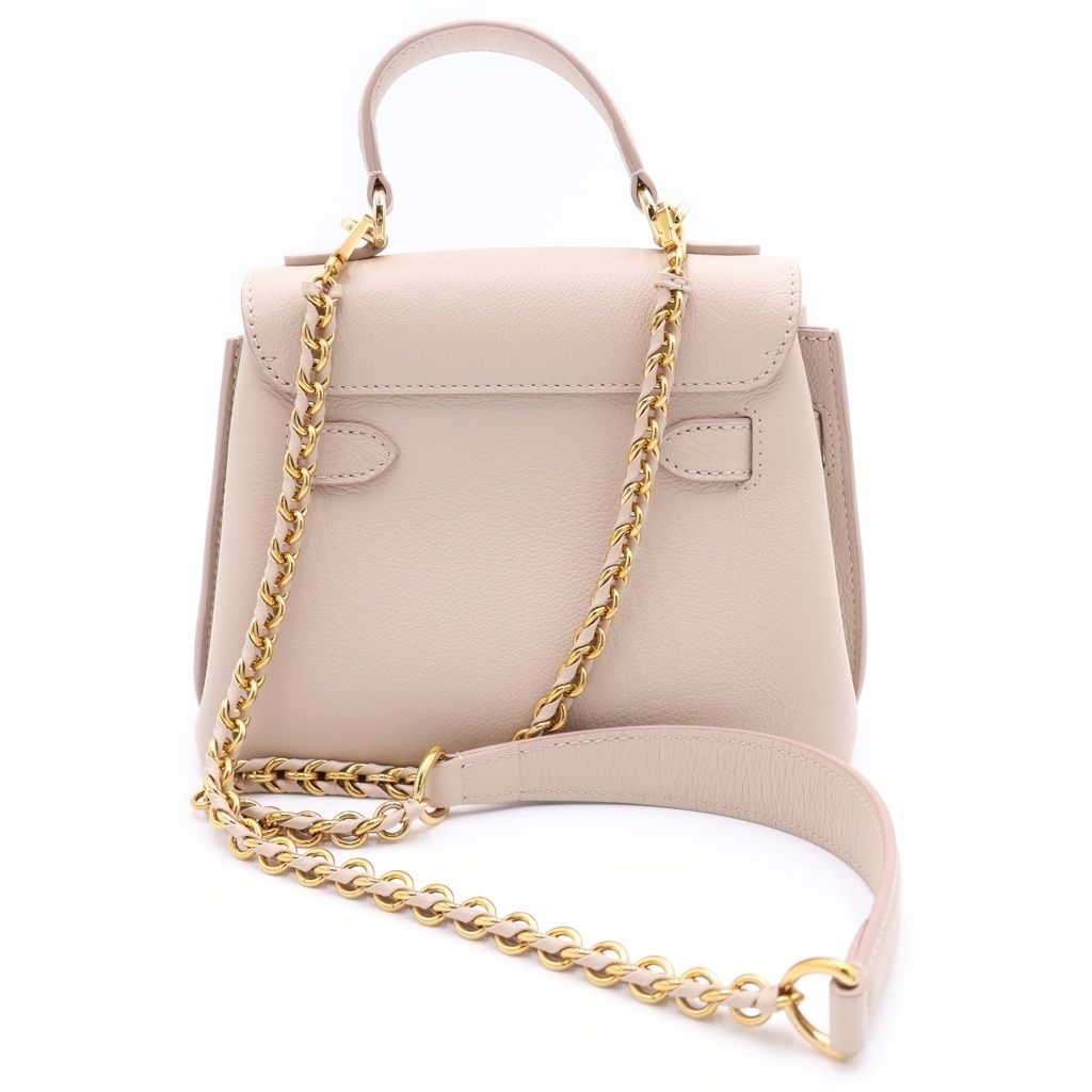 Louis Vuitton Lockme Mini Leather Chain 2-Way Shoulder Bag Beige Gray — view 2