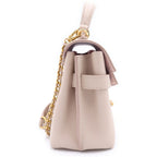Louis Vuitton Lockme Mini Leather Chain 2-Way Shoulder Bag Beige Gray — view 3
