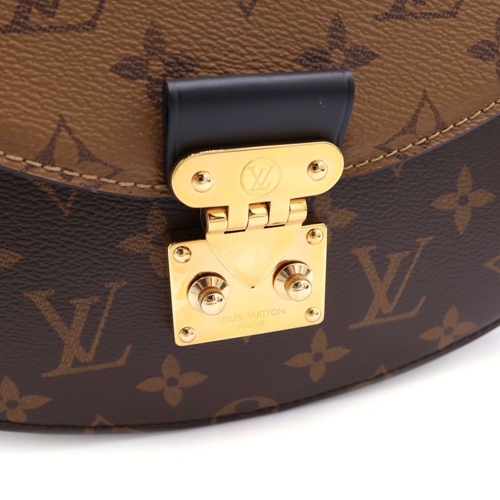 Louis Vuitton Monogram Reverse Tilsit Leather 2-Way Shoulder Bag Brown Black — view 6