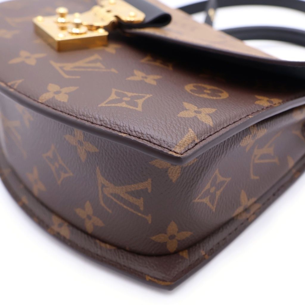 Louis Vuitton Monogram Reverse Tilsit Leather 2-Way Shoulder Bag Brown Black — view 5