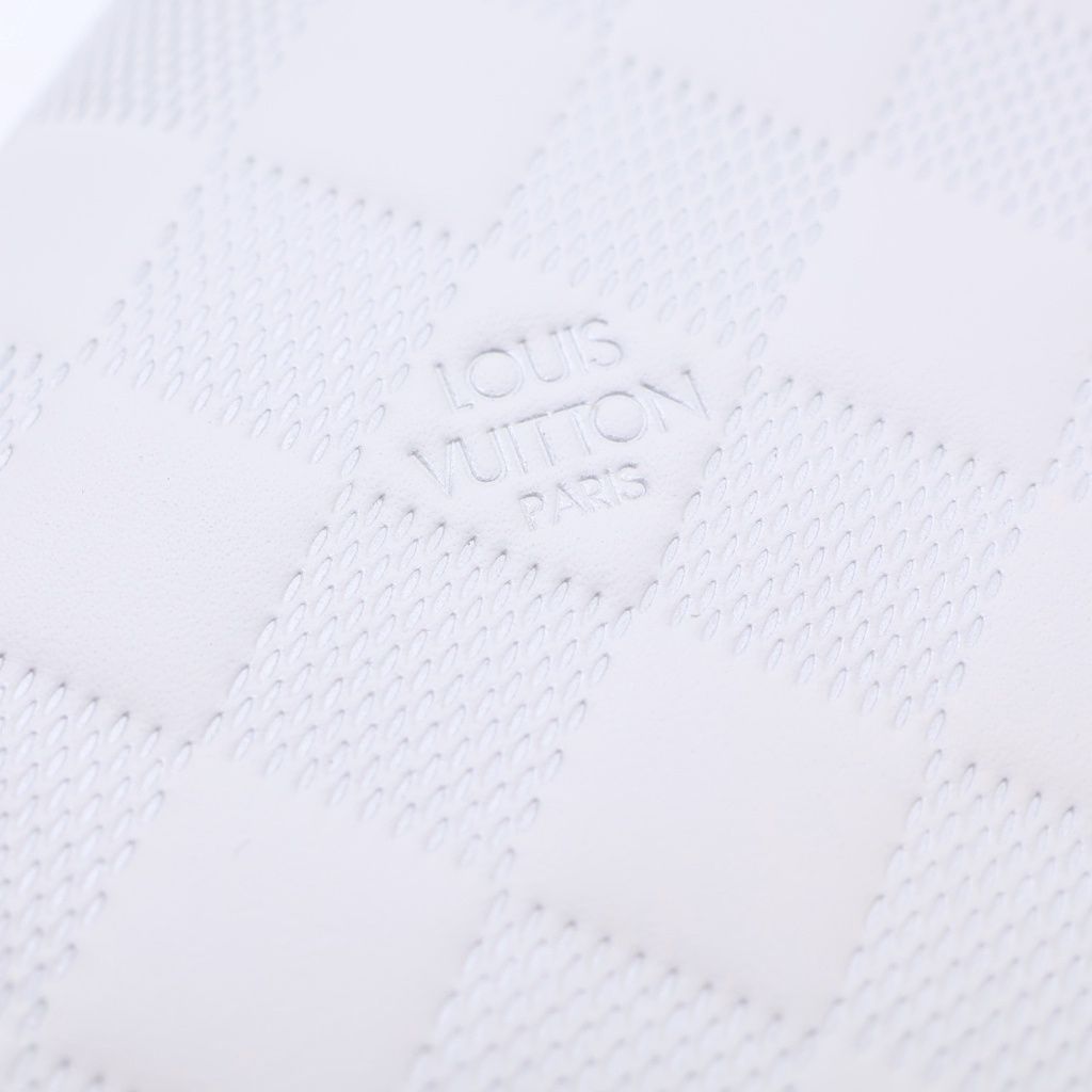 Louis Vuitton Damier Infini Portefeuille Brazza Wallet White Leather — view 5