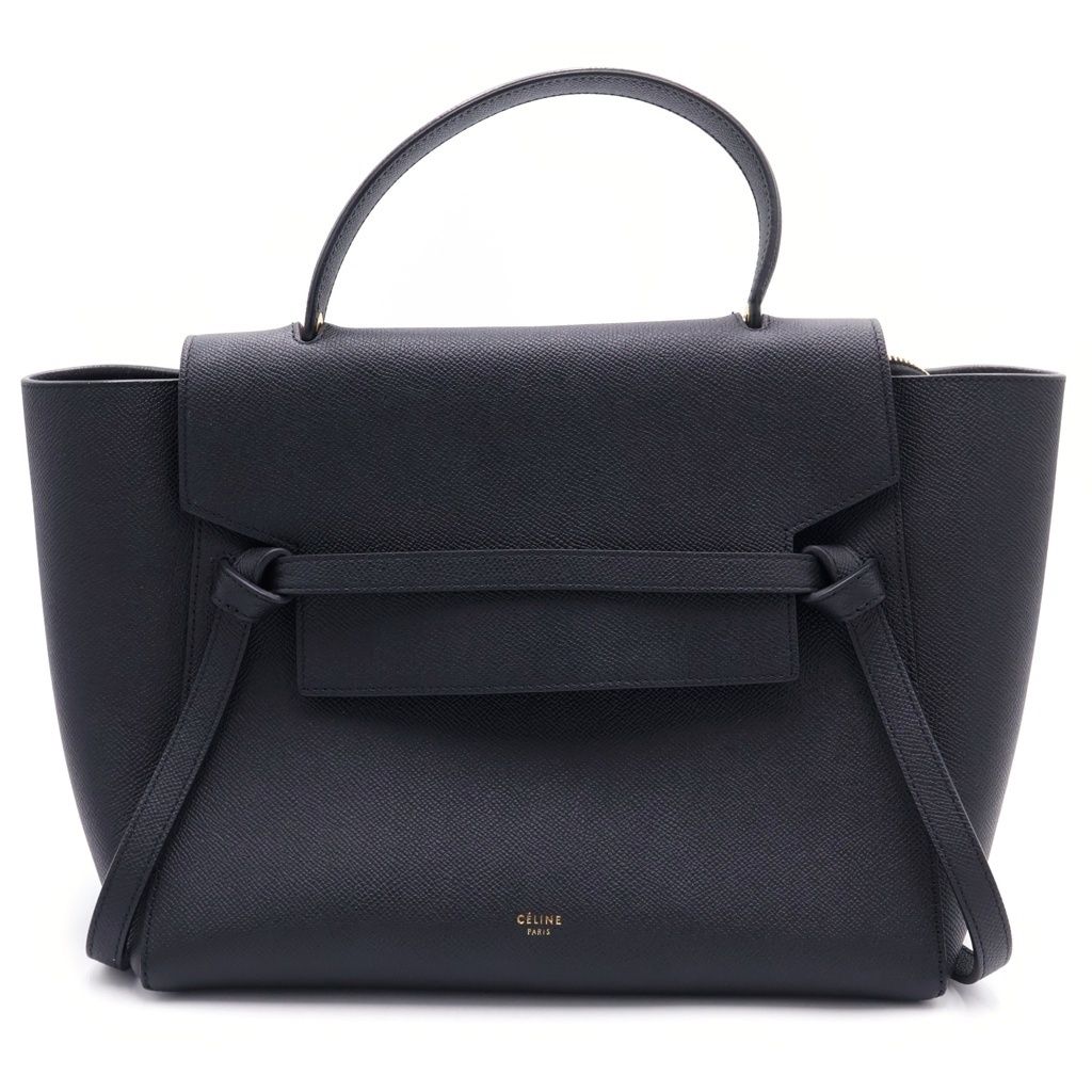 Celine Belt Bag Micro Leather 2-Way Gold Black