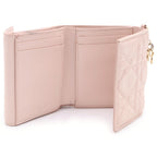 Dior Louts Cannage Compact Wallet Bifold Beige — view 4