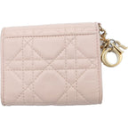 Dior Louts Cannage Compact Wallet Bifold Beige — view 2
