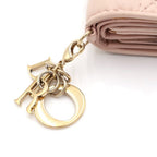 Dior Louts Cannage Compact Wallet Bifold Beige — view 5