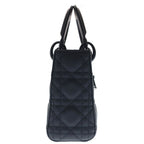 Dior Lady Dior Mini Ultra Matte 2-Way Shoulder Bag Black Leather — view 3