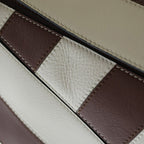 Loewe Puzzle Mini Rugby Shoulder Bag Brown White Leather Silver — view 6