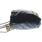 Chanel 22 Mini Shoulder Bag Black Calfskin Gold — view 3
