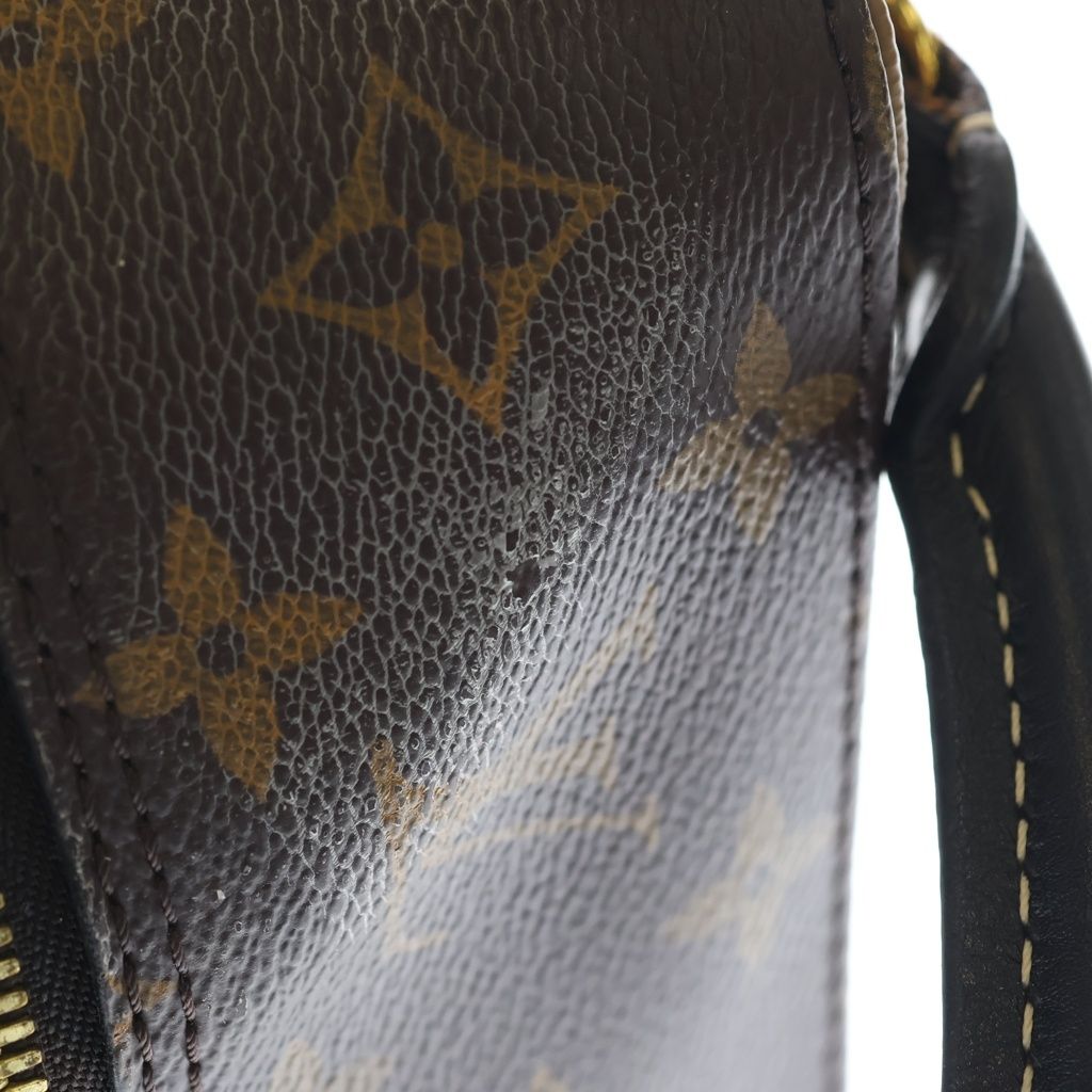 Louis Vuitton Monogram Reverse Square One Handle Bag Brown Leather Gold — view 7