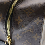 Louis Vuitton Monogram Reverse Square One Handle Bag Brown Leather Gold — view 6