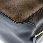 Louis Vuitton Monogram Reverse Square One Handle Bag Brown Leather Gold — view 5