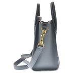 Celine Luggage Nano 2-Way Shoulder Bag Gray Leather Gold — view 3