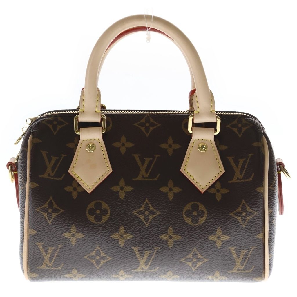 Louis Vuitton Monogram Speedy Bandouliere 20 2-Way Shoulder Bag Brown Leather