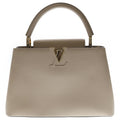Louis Vuitton Capucines MM Galle 2-Way Shoulder Bag Beige Leather Gold