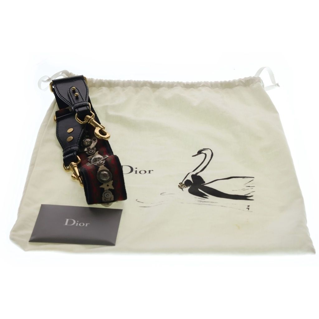 Dior Lady Cannage Shoulder Bag 2-Way Quilted Leather Gold Black — view 8