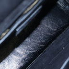 Dior Lady Cannage Shoulder Bag 2-Way Quilted Leather Gold Black — view 7