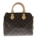 Louis Vuitton Monogram Speedy Bandouliere 25 Shoulder Bag Brown