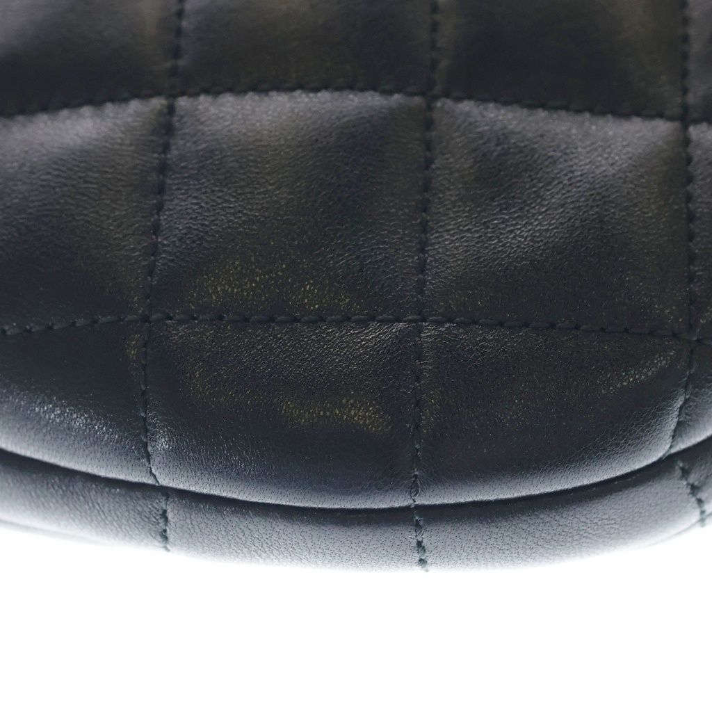 Saint Laurent Paris Ikarino Leather Gold Handbag Black — view 6
