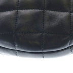Saint Laurent Paris Ikarino Leather Gold Handbag Black — view 6