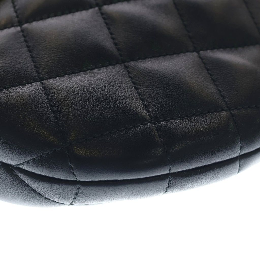 Saint Laurent Paris Ikarino Leather Gold Handbag Black — view 5