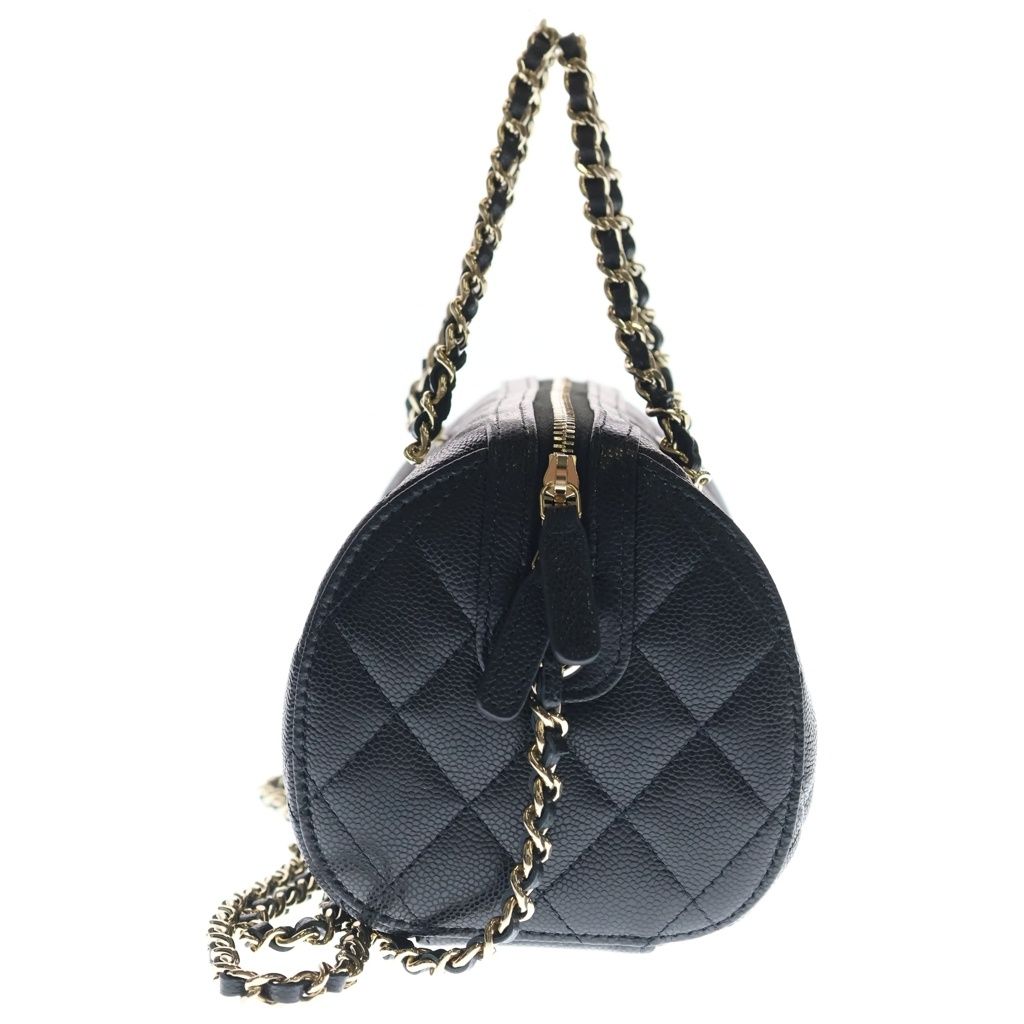 Chanel Quilted Timeless Classic Line Caviar Leather Gold 2-Way Chain Shoulder — view 3