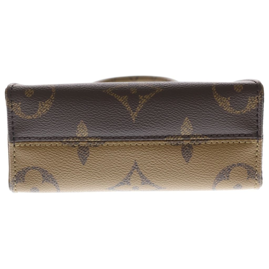 Louis Vuitton Monogram Reverse On The Go BB Leather 2-Way Shoulder Bag Brown — view 4
