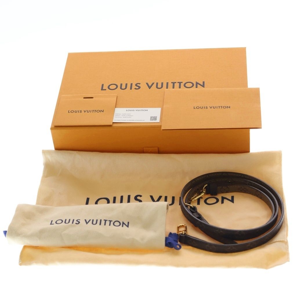 Louis Vuitton Monogram Reverse On The Go BB Leather 2-Way Shoulder Bag Brown — view 8