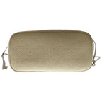 Louis Vuitton Monogram Empreinte Neverfull Leather Tote Beige with MM Pouch — view 4