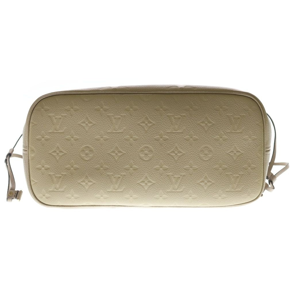 Louis Vuitton Monogram Empreinte Neverfull Leather Tote Beige with MM Pouch — view 4
