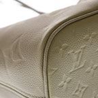 Louis Vuitton Monogram Empreinte Neverfull Leather Tote Beige with MM Pouch — view 6