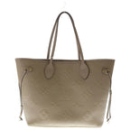 Louis Vuitton Monogram Empreinte Neverfull Leather Tote Beige with MM Pouch — view 2