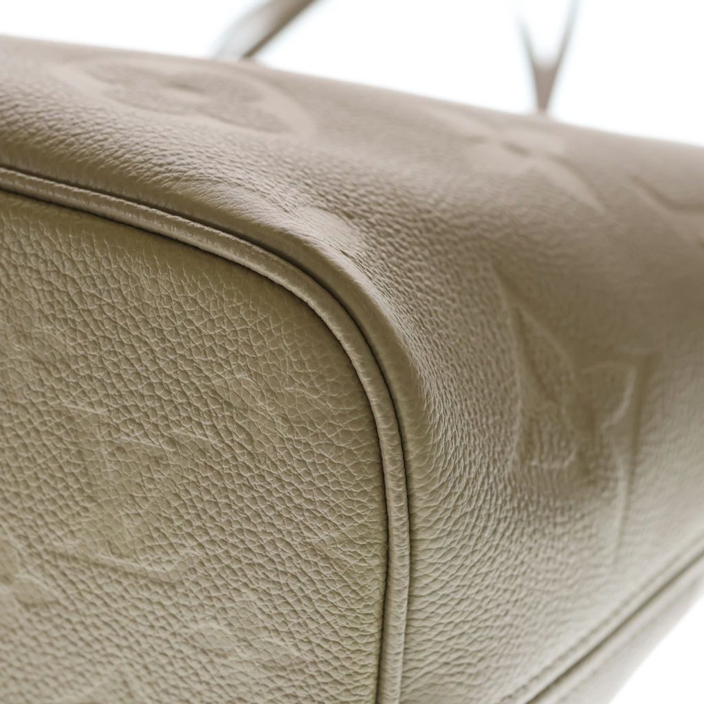 Louis Vuitton Monogram Empreinte Neverfull Leather Tote Beige with MM Pouch — view 5