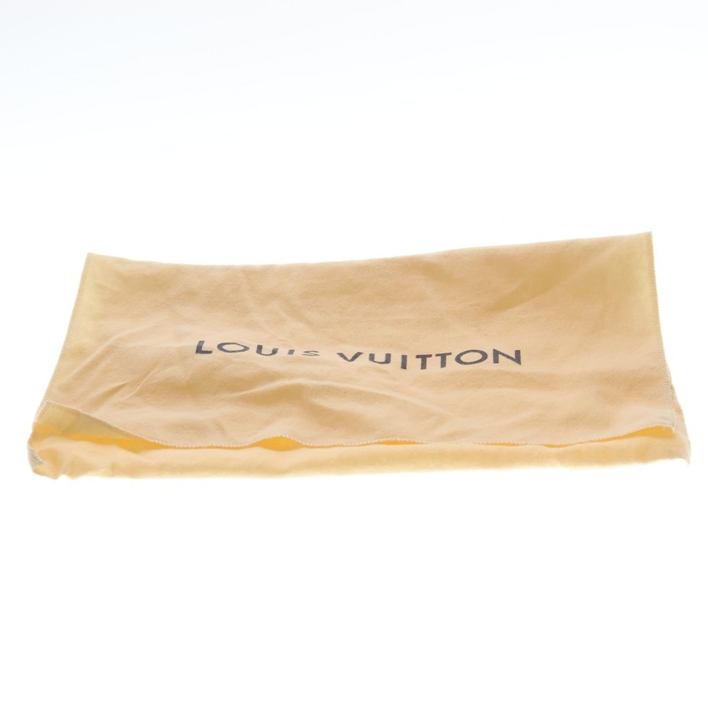 Louis Vuitton Monogram Denim Pochette Shoulder Bag Chain Indigo Blue Red Gold — view 8