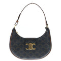 Celine Triomphe Ava Shoulder Bag Brown Leather Gold