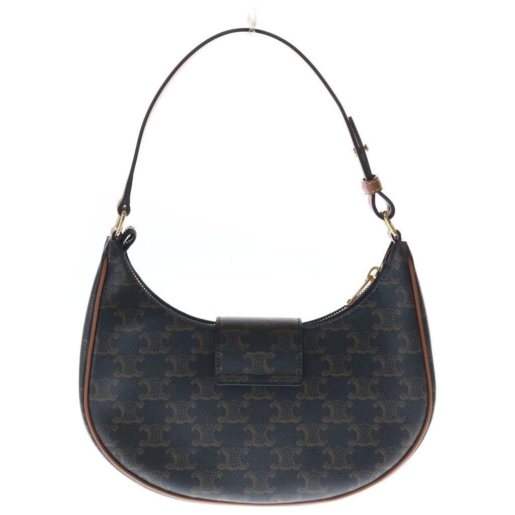 Celine Triomphe Ava Shoulder Bag Brown Leather Gold — view 2