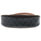 Celine Triomphe Ava Shoulder Bag Brown Leather Gold — view 4