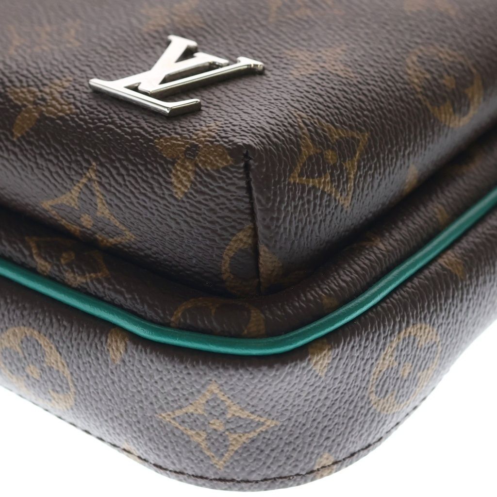 Louis Vuitton Monogram Macassar Avenue Sling Bag Leather Brown Green — view 5