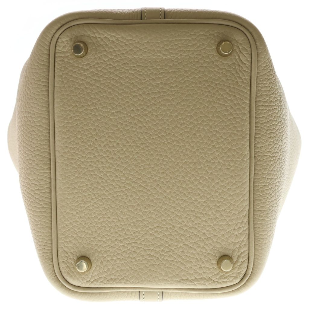 Hermes Picotin PM Taurillon Clemence Gold Handbag Trench Beige — view 4