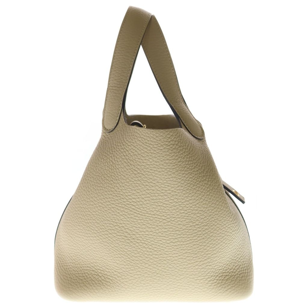 Hermes Picotin PM Taurillon Clemence Gold Handbag Trench Beige — view 3