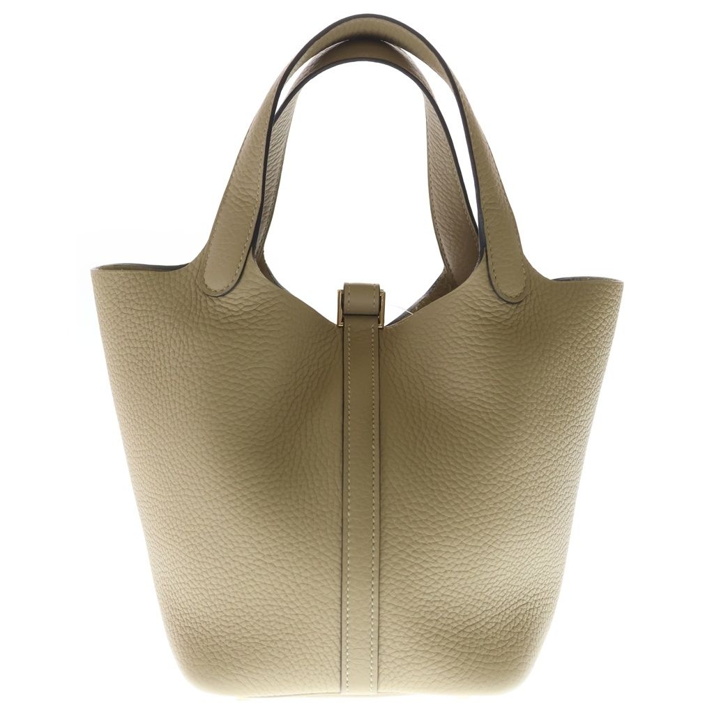 Hermes Picotin PM Taurillon Clemence Gold Handbag Trench Beige — view 2