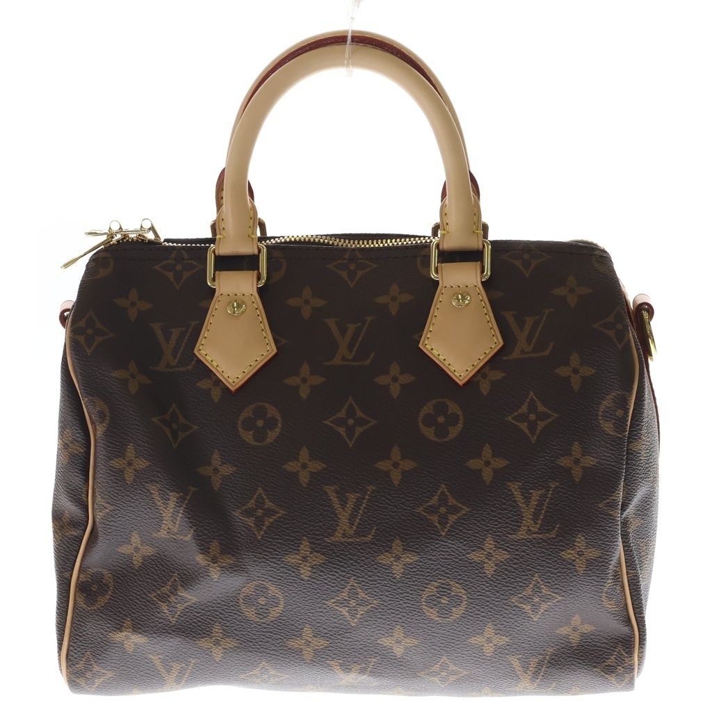 Louis Vuitton Monogram Speedy Bandouliere 25 Leather 2-Way Shoulder Bag Brown