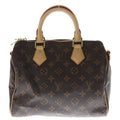 Louis Vuitton Monogram Speedy Bandouliere 25 Leather 2-Way Shoulder Bag Brown